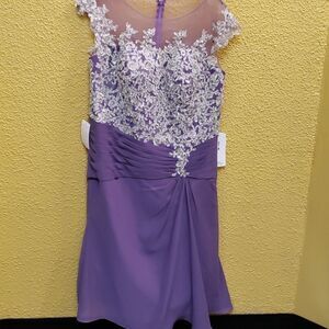 Gemgrace purple dress 